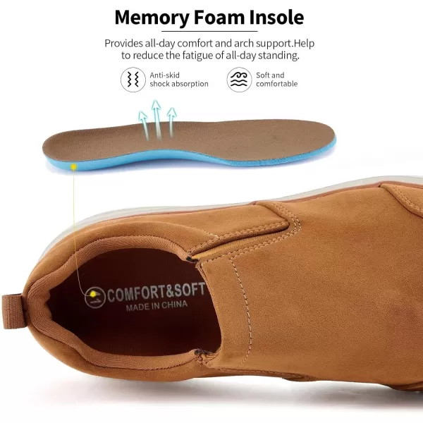 TIOSEBON Men's Slip On Walking Loafers-Comfortable Tennis Driving Work Shoes