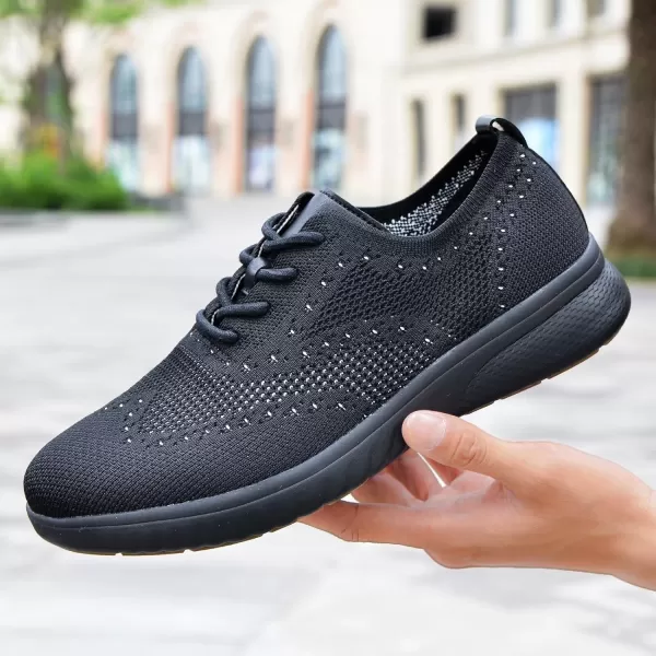 TIOSEBON Men's Walking Oxoford Tennis Shoes Sneakers Work Mesh Casual Shoes