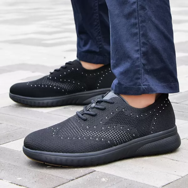 TIOSEBON Men's Walking Oxoford Tennis Shoes Sneakers Work Mesh Casual Shoes