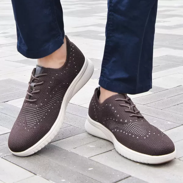 TIOSEBON Men's Walking Oxoford Tennis Shoes Sneakers Work Mesh Casual Shoes