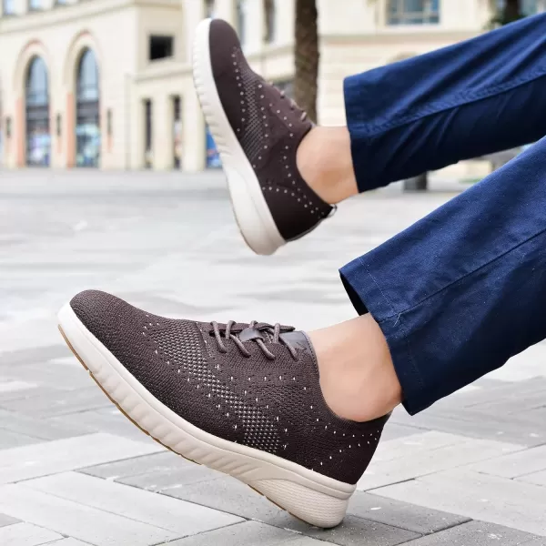 TIOSEBON Men's Walking Oxoford Tennis Shoes Sneakers Work Mesh Casual Shoes