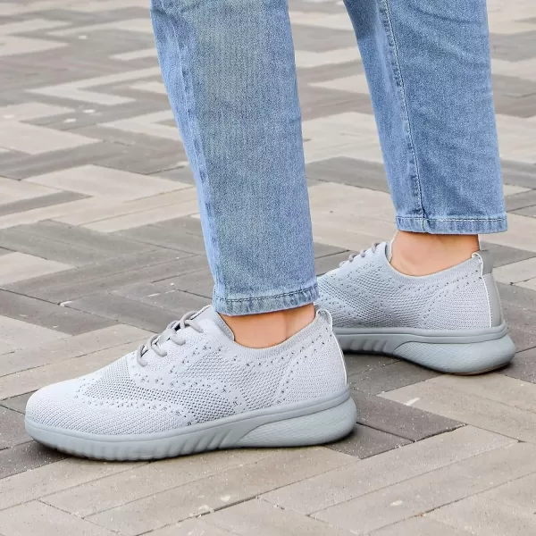 TIOSEBON Men's Walking Oxoford Tennis Shoes Sneakers Work Mesh Casual Shoes