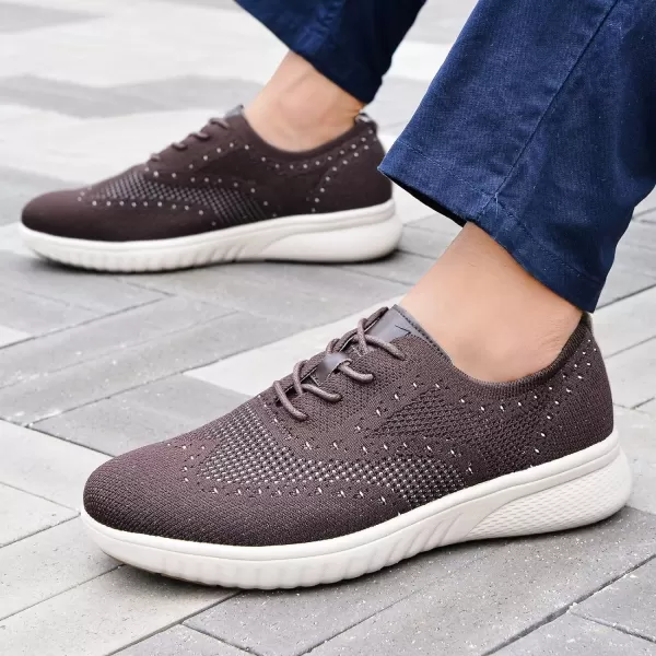 TIOSEBON Men's Walking Oxoford Tennis Shoes Sneakers Work Mesh Casual Shoes