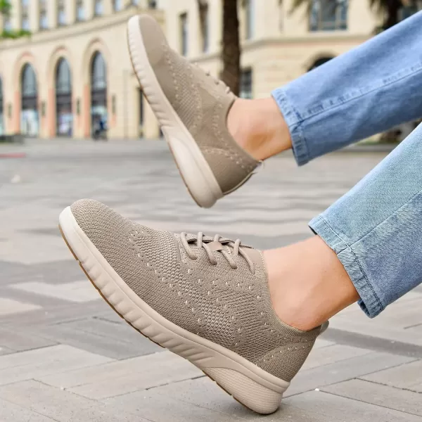 TIOSEBON Men's Walking Oxoford Tennis Shoes Sneakers Work Mesh Casual Shoes