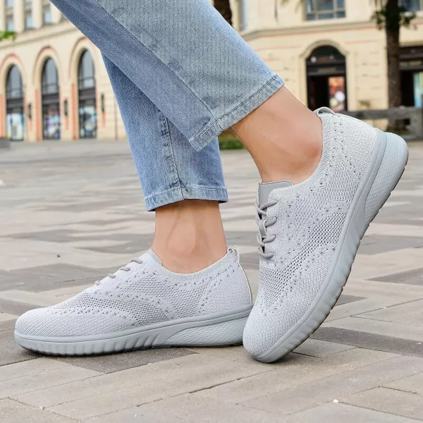 TIOSEBON Men's Walking Oxoford Tennis Shoes Sneakers Work Mesh Casual Shoes
