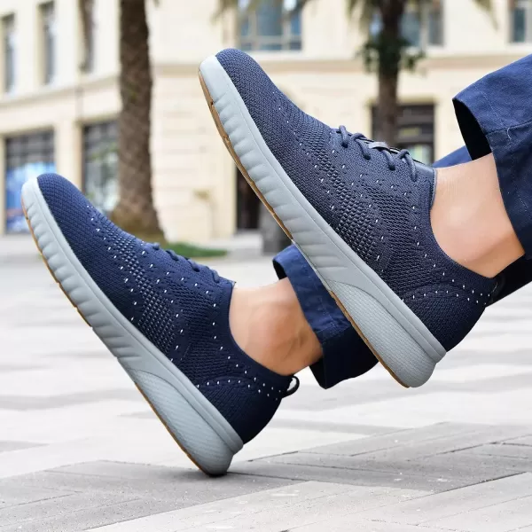 TIOSEBON Men's Walking Oxoford Tennis Shoes Sneakers Work Mesh Casual Shoes