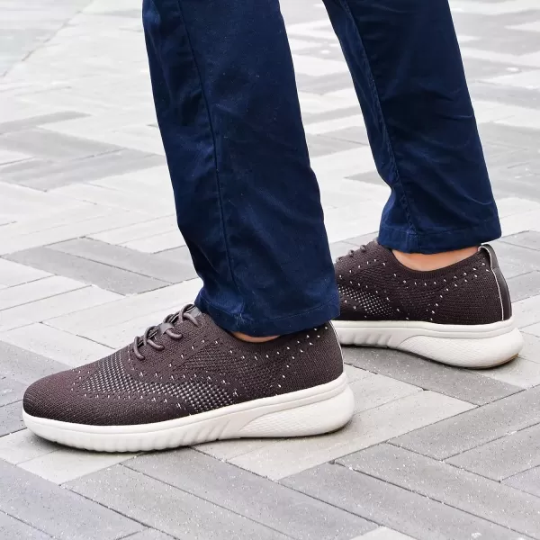 TIOSEBON Men's Walking Oxoford Tennis Shoes Sneakers Work Mesh Casual Shoes