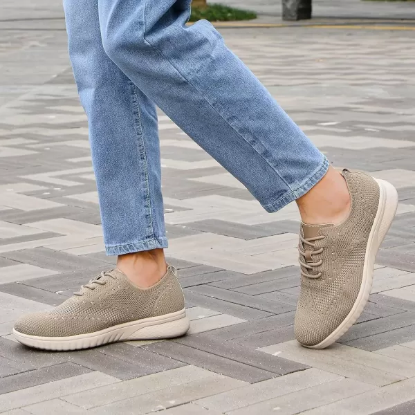 TIOSEBON Men's Walking Oxoford Tennis Shoes Sneakers Work Mesh Casual Shoes