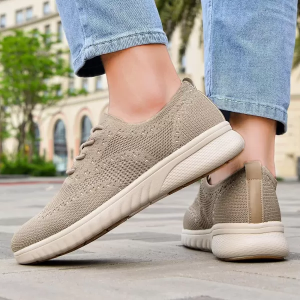 TIOSEBON Men's Walking Oxoford Tennis Shoes Sneakers Work Mesh Casual Shoes
