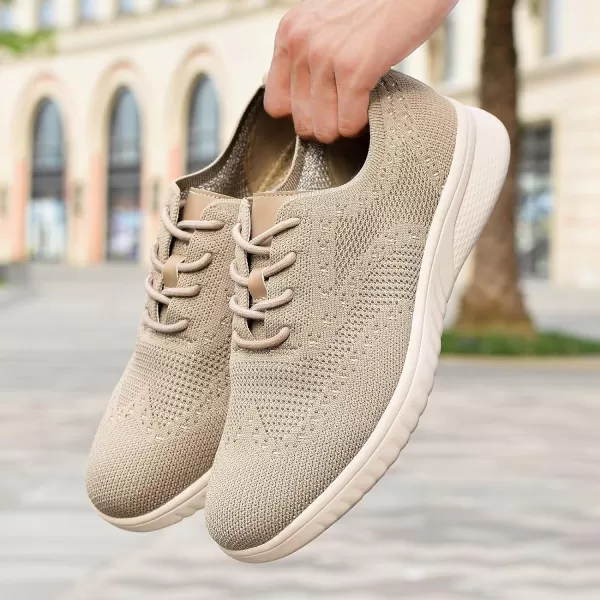 TIOSEBON Men's Walking Oxoford Tennis Shoes Sneakers Work Mesh Casual Shoes