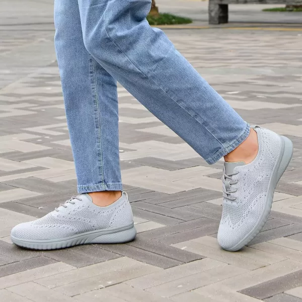 TIOSEBON Men's Walking Oxoford Tennis Shoes Sneakers Work Mesh Casual Shoes