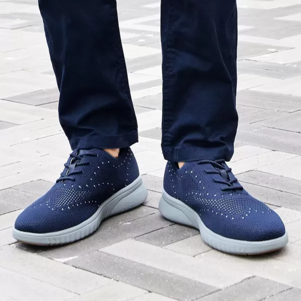 TIOSEBON Men's Walking Oxoford Tennis Shoes Sneakers Work Mesh Casual Shoes
