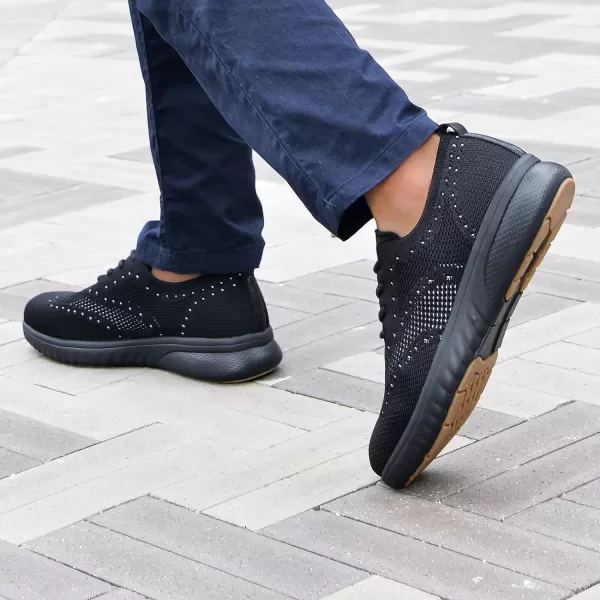 TIOSEBON Men's Walking Oxoford Tennis Shoes Sneakers Work Mesh Casual Shoes