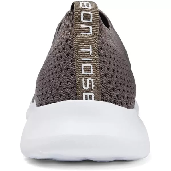 TIOSEBON Men's Walking Tennis Shoes Knit Running Slip-on Lightweight Running Sneakers