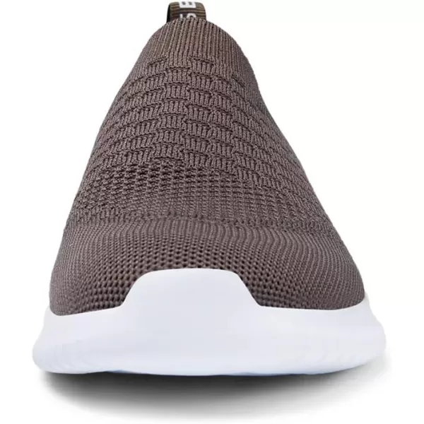 TIOSEBON Men's Walking Tennis Shoes Knit Running Slip-on Lightweight Running Sneakers