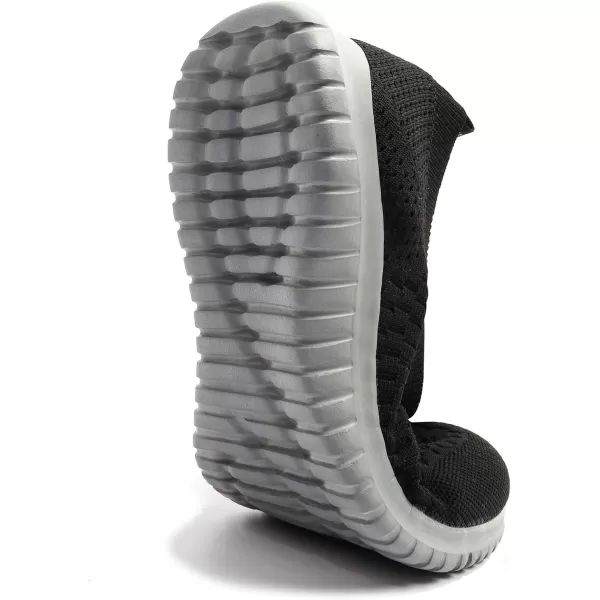 TIOSEBON Men's Walking Tennis Shoes Knit Running Slip-on Lightweight Running Sneakers