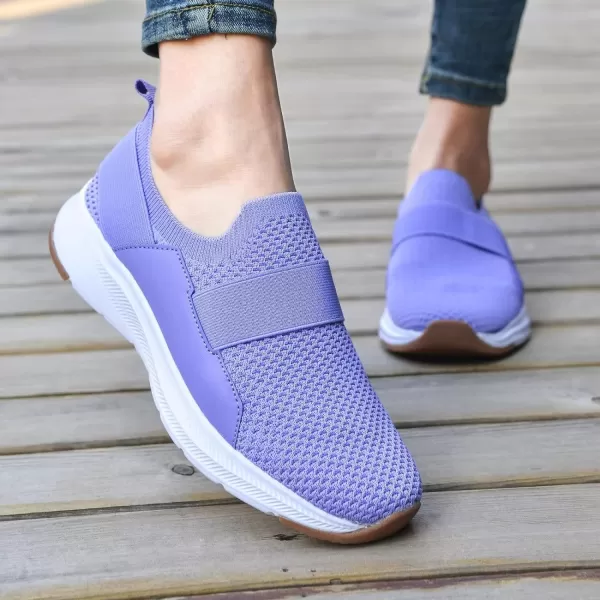 TIOSEBON Women Casual Slip On Walking Shoes-Comfortable Mesh Tennis Running Sneakers