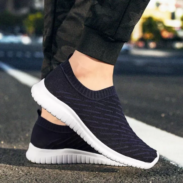 TIOSEBON Women's Athletic Walking Shoes Slip On Casual Mesh-Comfortable Tennis Workout Sneakers