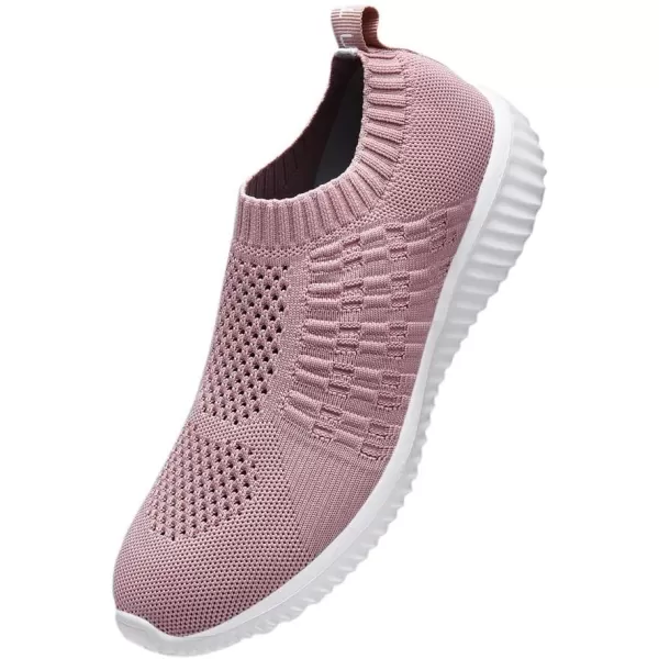 TIOSEBON Women's Athletic Walking Shoes Slip On Casual Mesh-Comfortable Tennis Workout Sneakers