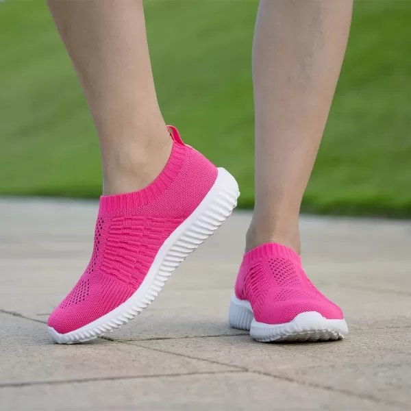 TIOSEBON Women's Athletic Walking Shoes Slip On Casual Mesh-Comfortable Tennis Workout Sneakers