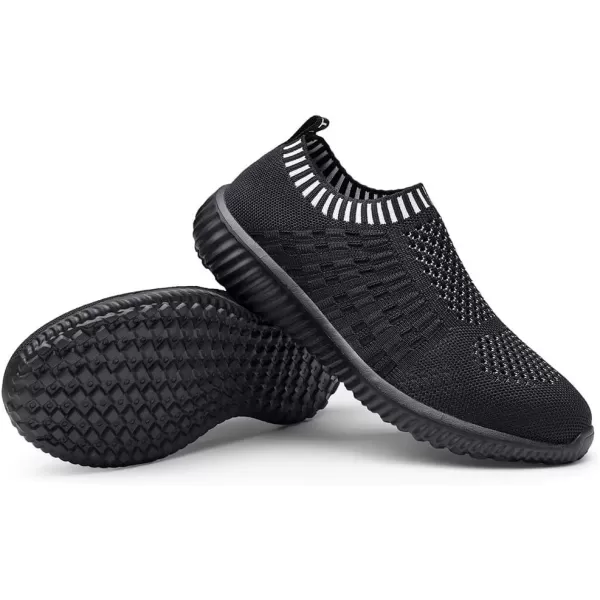 TIOSEBON Women's Athletic Walking Shoes Slip On Casual Mesh-Comfortable Tennis Workout Sneakers