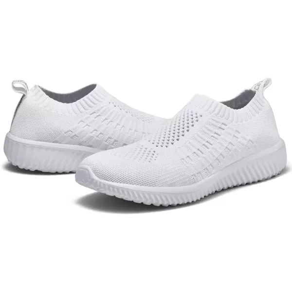 TIOSEBON Women's Athletic Walking Shoes Slip On Casual Mesh-Comfortable Tennis Workout Sneakers
