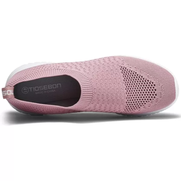 TIOSEBON Women's Athletic Walking Shoes Slip On Casual Mesh-Comfortable Tennis Workout Sneakers