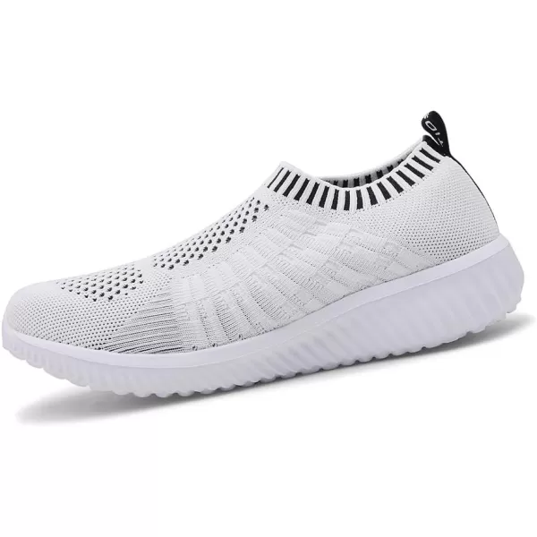 TIOSEBON Women's Athletic Walking Shoes Slip On Casual Mesh-Comfortable Tennis Workout Sneakers