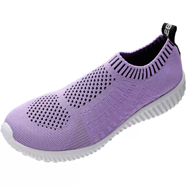 TIOSEBON Women's Athletic Walking Shoes Slip On Casual Mesh-Comfortable Tennis Workout Sneakers