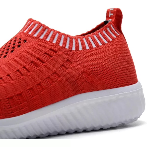 TIOSEBON Women's Athletic Walking Shoes Slip On Casual Mesh-Comfortable Tennis Workout Sneakers