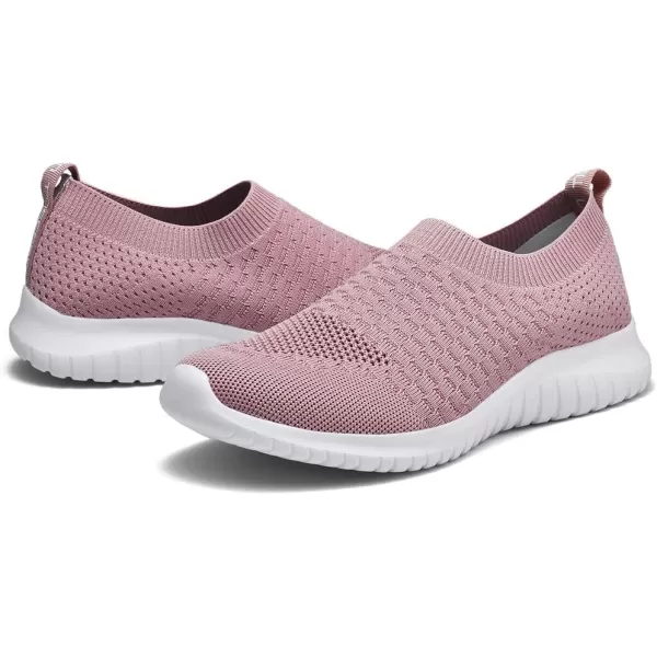 TIOSEBON Women's Athletic Walking Shoes Slip On Casual Mesh-Comfortable Tennis Workout Sneakers