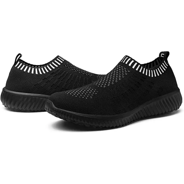 TIOSEBON Women's Athletic Walking Shoes Slip On Casual Mesh-Comfortable Tennis Workout Sneakers