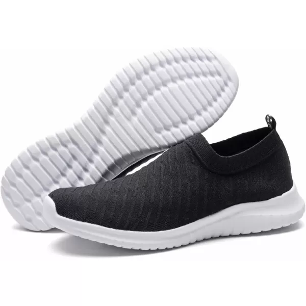 TIOSEBON Women's Athletic Walking Shoes Slip On Casual Mesh-Comfortable Tennis Workout Sneakers