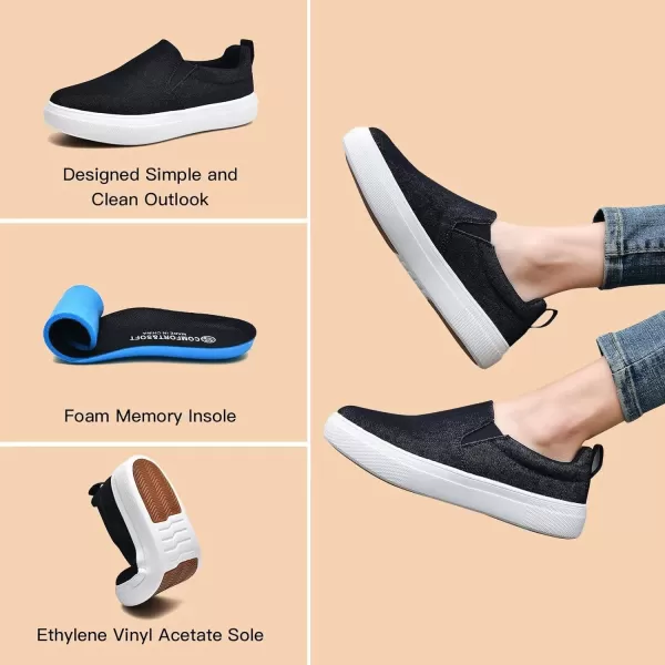 TIOSEBON Women's Casual Slip On Loafer-Comfortable Tennis Deck Boat Walking Shoes