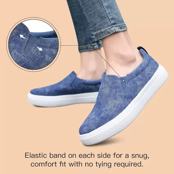 TIOSEBON Women's Casual Slip On Loafer-Comfortable Tennis Deck Boat Walking Shoes