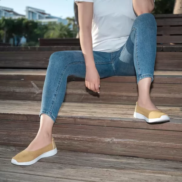 TIOSEBON Women's Loafer Flat Ultra Memory Foam Mesh Slip-On Comfortable Walking Shoes