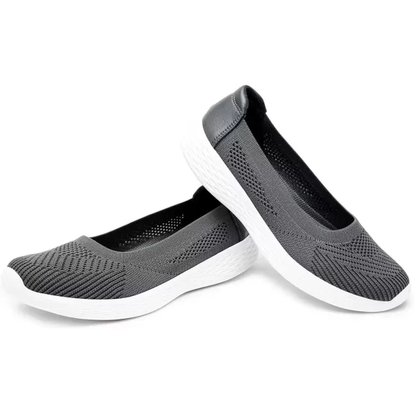 TIOSEBON Women's Loafer Flat Ultra Memory Foam Mesh Slip-On Comfortable Walking Shoes