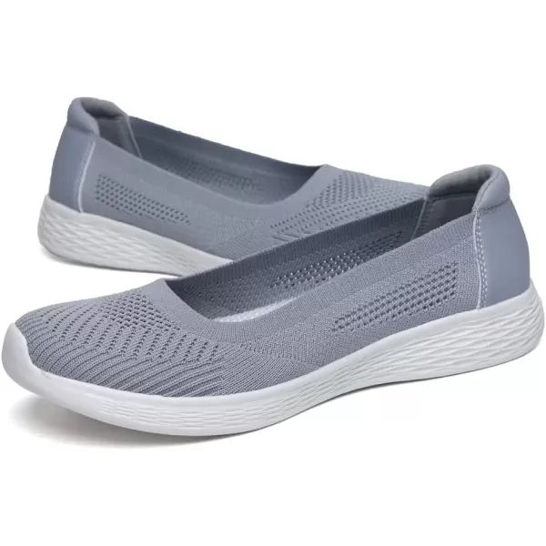 TIOSEBON Women's Loafer Flat Ultra Memory Foam Mesh Slip-On Comfortable Walking Shoes