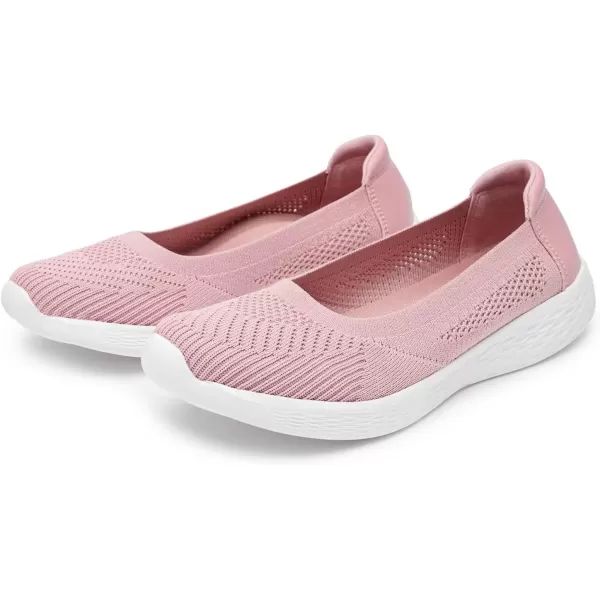 TIOSEBON Women's Loafer Flat Ultra Memory Foam Mesh Slip-On Comfortable Walking Shoes
