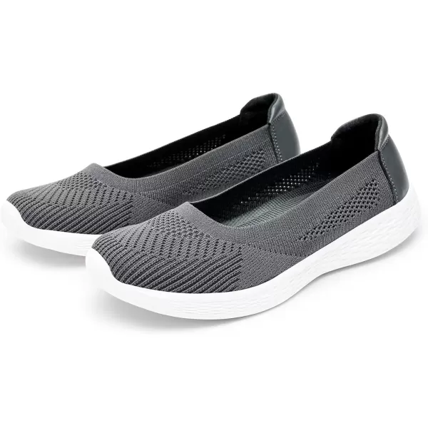 TIOSEBON Women's Loafer Flat Ultra Memory Foam Mesh Slip-On Comfortable Walking Shoes