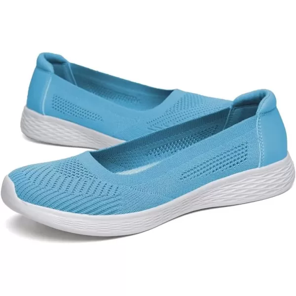 TIOSEBON Women's Loafer Flat Ultra Memory Foam Mesh Slip-On Comfortable Walking Shoes
