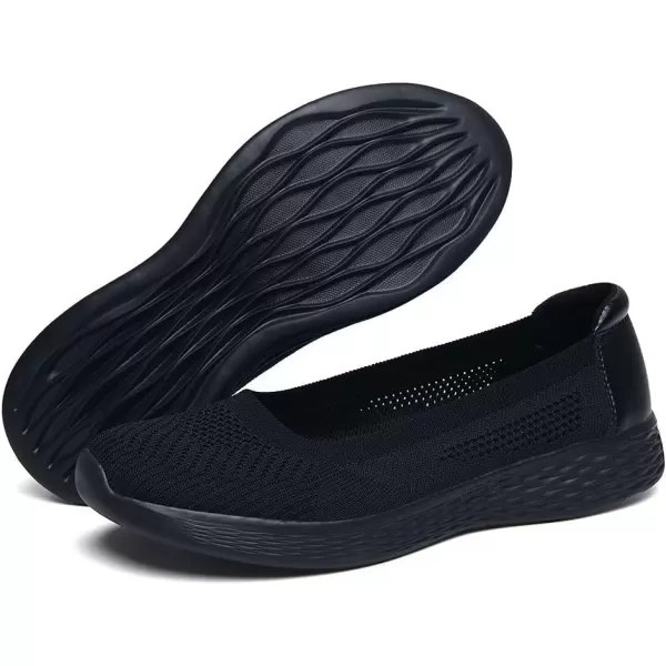 TIOSEBON Women's Loafer Flat Ultra Memory Foam Mesh Slip-On Comfortable Walking Shoes