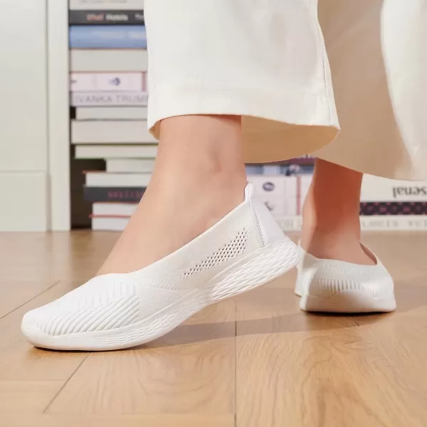 TIOSEBON Women's Loafer Flat Ultra Memory Foam Mesh Slip-On Comfortable Walking Shoes