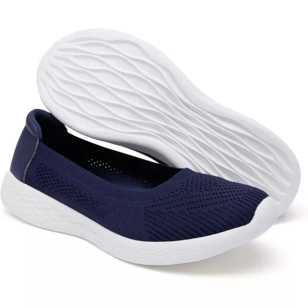 TIOSEBON Women's Loafer Flat Ultra Memory Foam Mesh Slip-On Comfortable Walking Shoes