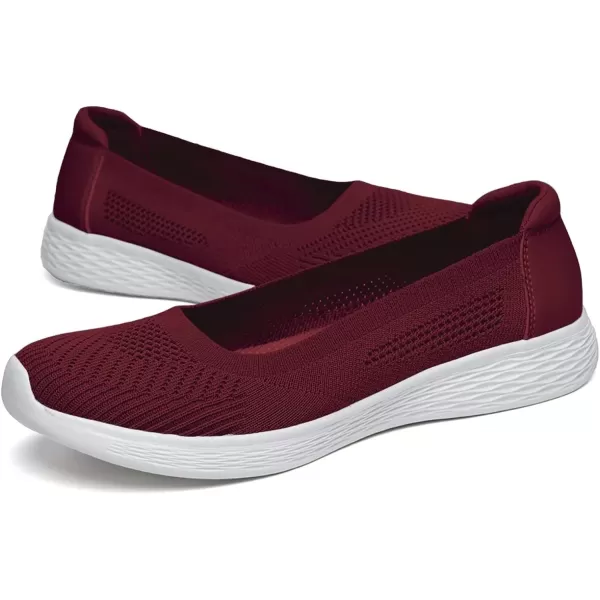 TIOSEBON Women's Loafer Flat Ultra Memory Foam Mesh Slip-On Comfortable Walking Shoes