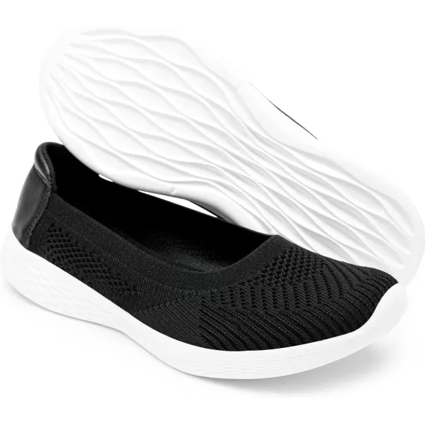 TIOSEBON Women's Loafer Flat Ultra Memory Foam Mesh Slip-On Comfortable Walking Shoes