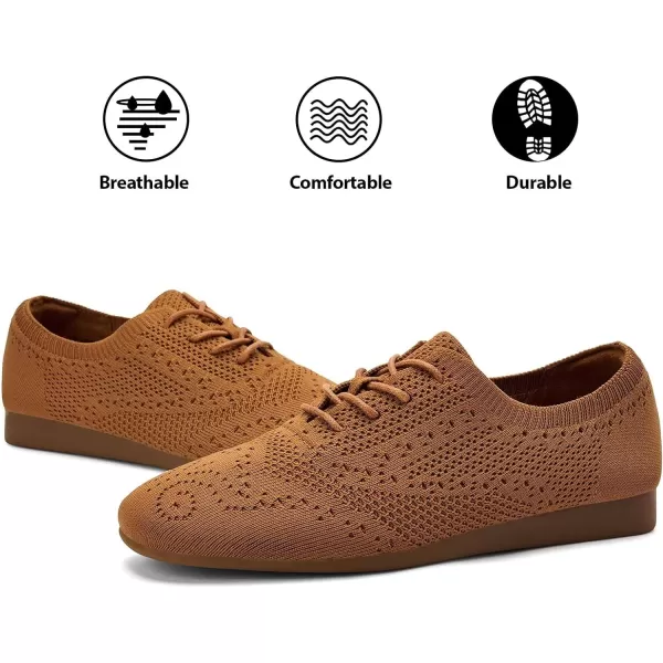 TIOSEBON Women's Oxford Flats Vintage Brogue Loafer Classic Dress Shoes