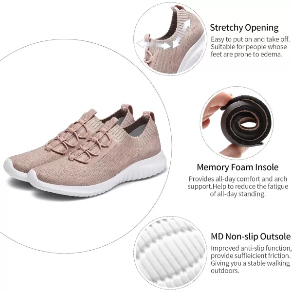TIOSEBON Women's Slip On Walking Shoes Lightweight Casual Running Sneakers