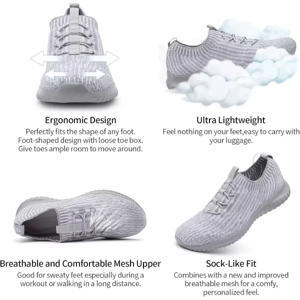 TIOSEBON Women's Slip On Walking Shoes Lightweight Casual Running Sneakers