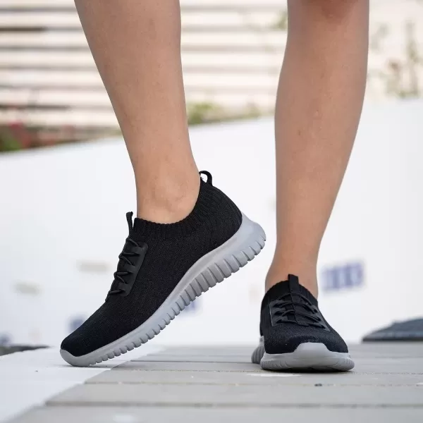 TIOSEBON Women's Slip On Walking Shoes Lightweight Casual Running Sneakers